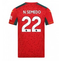 Dres Wolves Nelson Semedo #22 Preč 2023-24 Krátky Rukáv